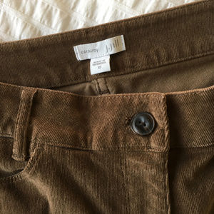 J Jill fine wale straight leg corduroy pants